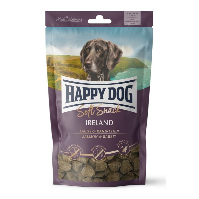 Happy Dog Soft Snack Ireland kārums suņiem ar lasi & trusi 75 g